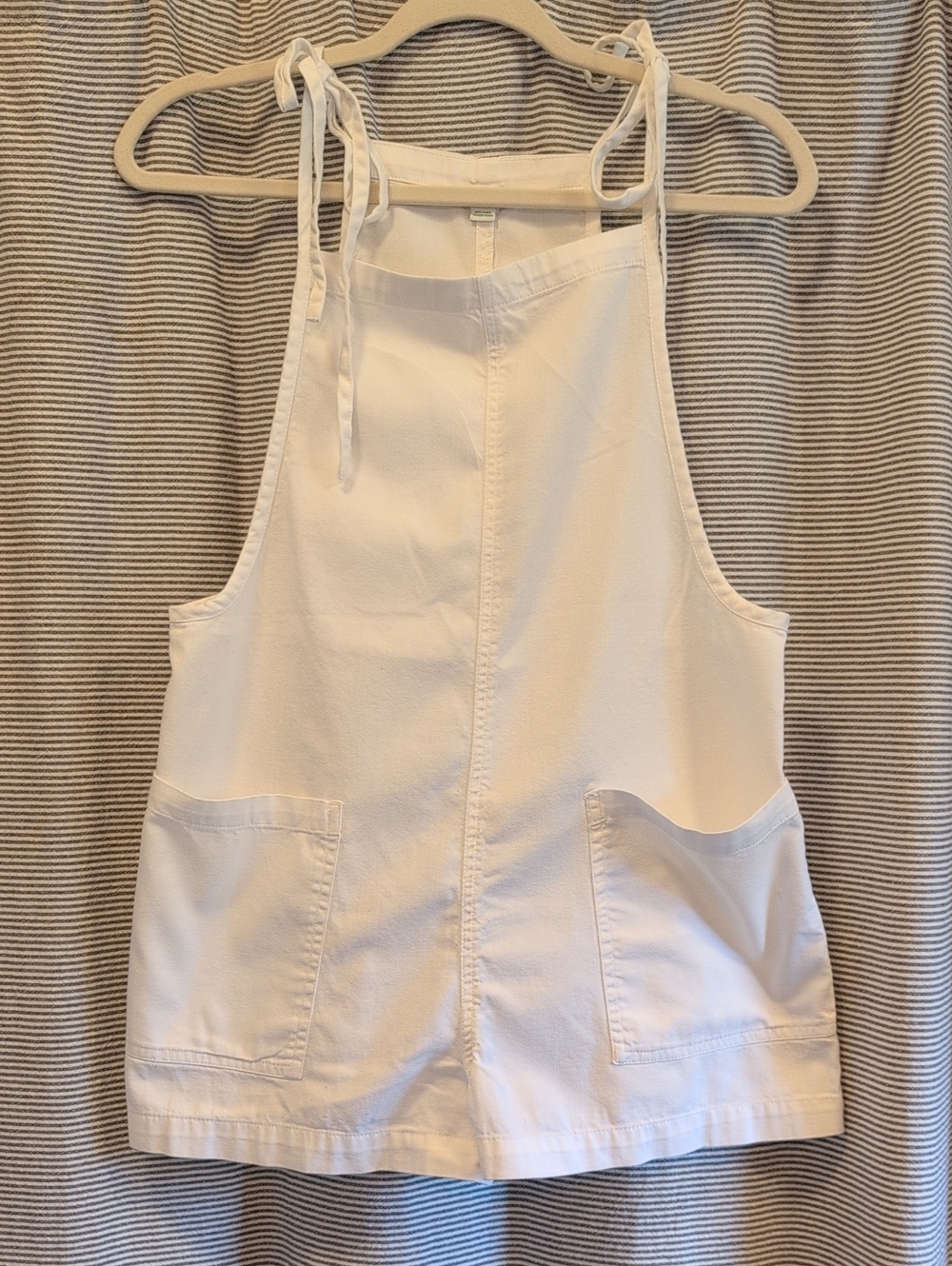 aerie White Tie-Shoulder Jumpsuit Romper